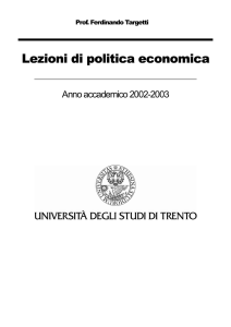 Dispense di Politica Economica