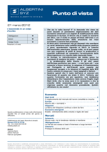 Punto di vista - Banca ALBERTINI SYZ