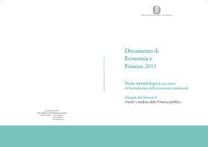 Documento Di Economia E Finanza - Pubblicazioni Ufficiali dello Stato