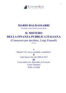 Il mistero della finanza pubblica italiana