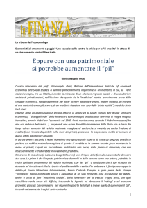 Eppure con una patrimoniale si potrebbe aumentare il “pil”