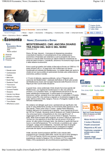 News | Economia e Borsa MEDITERRANEO: CNR: ANCORA