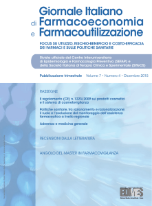 Giornale Italiano di Farmacoeconomia e Farmacoutilizzazione