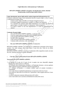 Informazioni per l`utilizzatore RINAZINA DOPPIA AZIONE 0,5 mg/ml