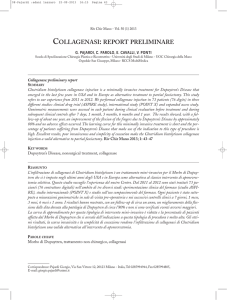 collagenasi: report preliminare g. pajardi, c. parolo, e. cavalli, v. ponti