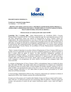 Novartis/Idenix File NDA with FDA for Chronic Hepatitis B Treatment