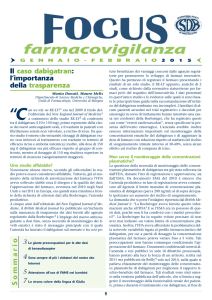 pdf del numero - Focus Farmacovigilanza