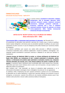 Comunicato sicurezza farmaci aprile 2014
