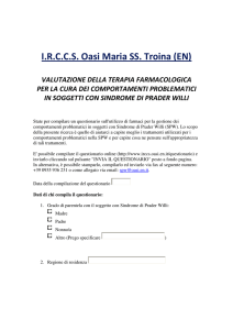 Questionario PDF - IRCCS Oasi Maria SS.