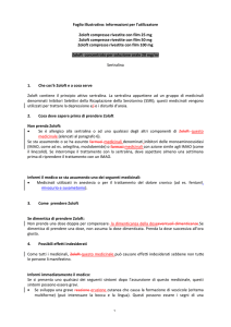 informazioni per l`utilizzatore Zoloft compresse rivestite con film 25
