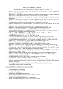 Percorsi diagnostici per le malattie genetiche