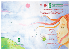 brochure del X Seminario di Primavera FFC (2012