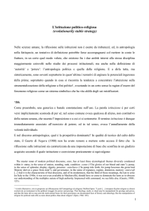 Cinellu su isituzioni - Università degli Studi di Siena