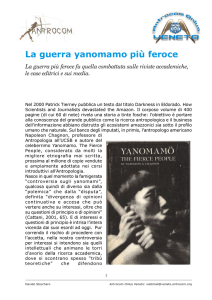 Yanomamo - Antrocom Onlus sez. Veneto homepage