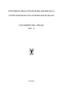 I Quaderni del CREAM 2004 - II