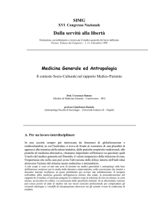 Medicina Generale ed Antropologia