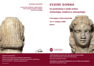 ESSERE DONNA - ArcheologiaMedievale.it