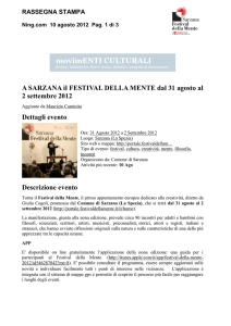 rassegna stampa - Festival della Mente