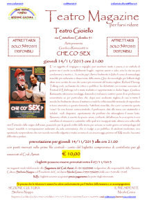 Volantino teatro gioiello Che co sex 14_11_2013