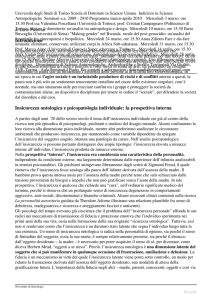 Insicurezze, paure e meccanismi generativi delle comunità della paura