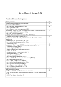 Piano di studi degli insegnamenti ativati nell`a.a. 2016/17