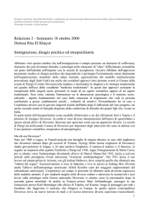 Relazione 2 - Seminario 18 ottobre 2000