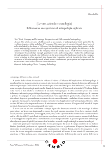 Lavoro, azienda e tecnologia - Cambio. Rivista sulle Trasformazioni