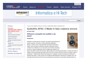 Audiofilia AFS2: il Made in Italy colpisce ancora - AF