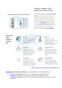 Progetta, sviluppa e offri applicazioni basate sul Web Microsoft Web