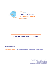 Carcinoma Basocellulare - Rete Oncologica Piemonte