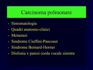 Carcinoma polmonare - Prof. Salvatore Berretta