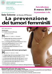 La prevenzione dei tumori femminili