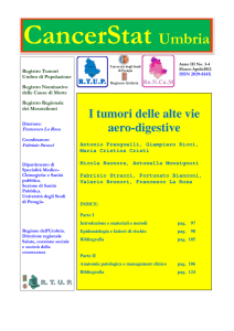 I tumori delle alte vie aero-digestive