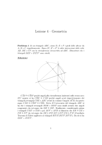 Lezione 4 - Geometria