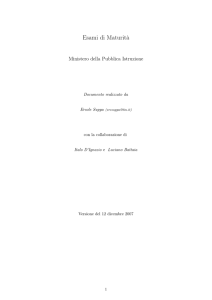 una raccolta di temi d`esame - Matematica