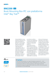 BM2200 Book Mounting Box IPC con piattaforma Intel® Bay