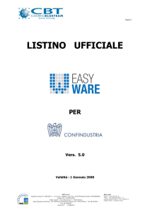 Listino Easy Ware 2008 - Federturismo Confindustria