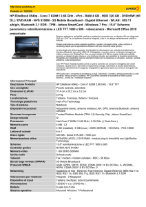 HP EliteBook 8540p - Core i7 620M / 2.66 GHz - vPro