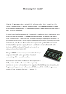 L`home computer Sinclair Spectrum
