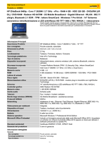 HP EliteBook 8460p - Core i7 2620M / 2.7 GHz