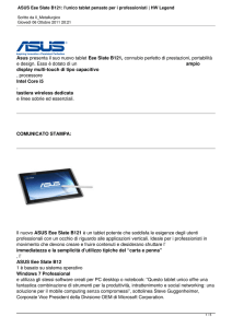 ASUS Eee Slate B121: l`unico tablet pensato per i
