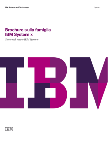 Brochure sulla famiglia IBM System x