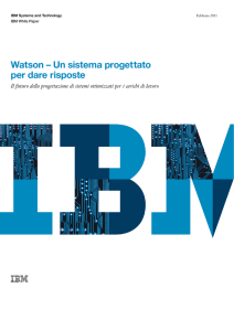 Watson – Un sistema progettato per dare risposte