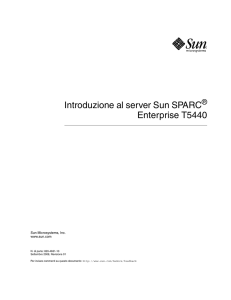 Introduzione al server Sun SPARC Enterprise T5440