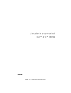 Manuale del proprietario di Dell™ XPS™ M1730