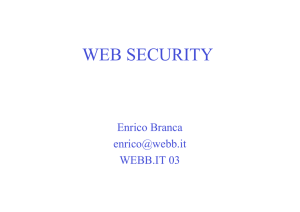 WEB SECURITY