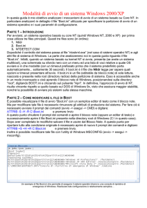 Modalità di avvio di un sistema Windows 2000/XP - AaLl86