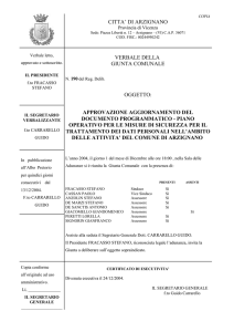 approvazione aggiornamento del documento programmatico