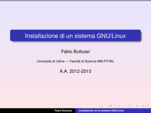 Installazione di un sistema GNU/Linux