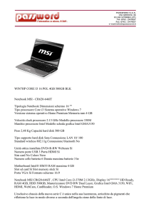 WIN7HP CORE I3 16 POL 4GB 500GB BLK Notebook MSI